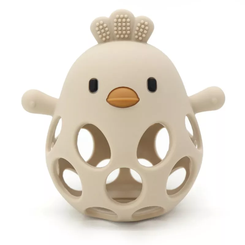 Cartoon Chick Baby Teether Glove