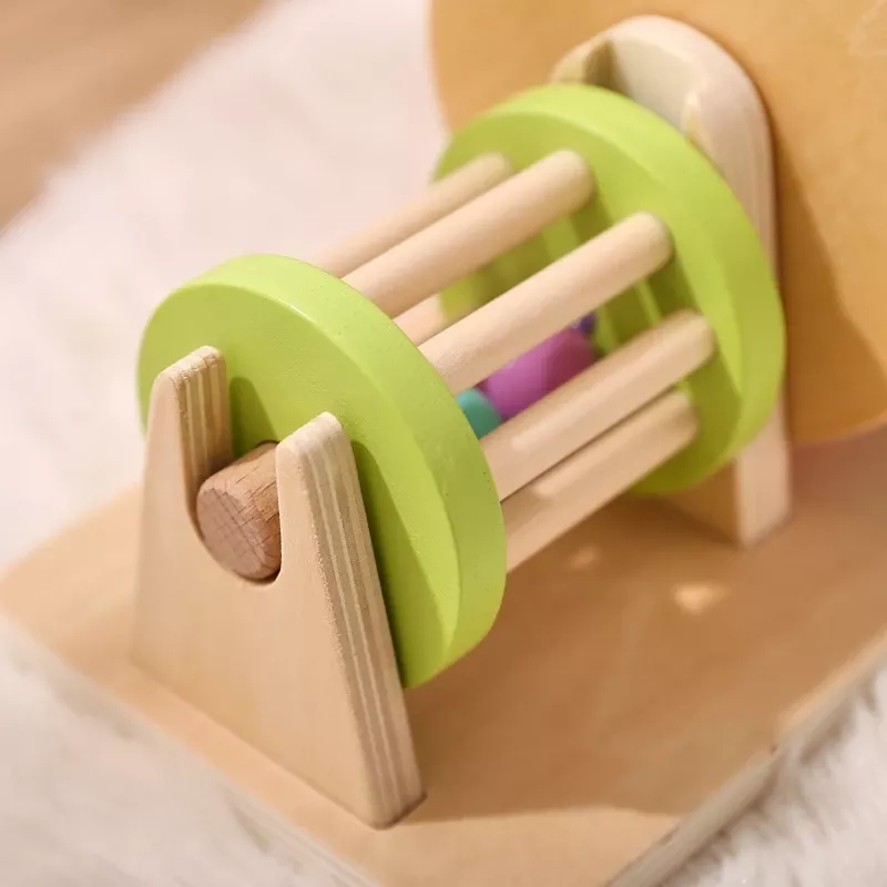 Colorful Wooden Montessori Drum Toy - Image 7