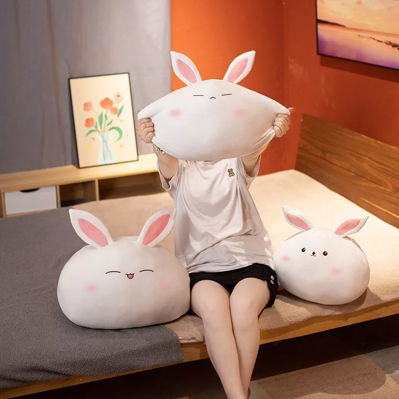 Adorable Round Rabbit Plush Toy - Image 3
