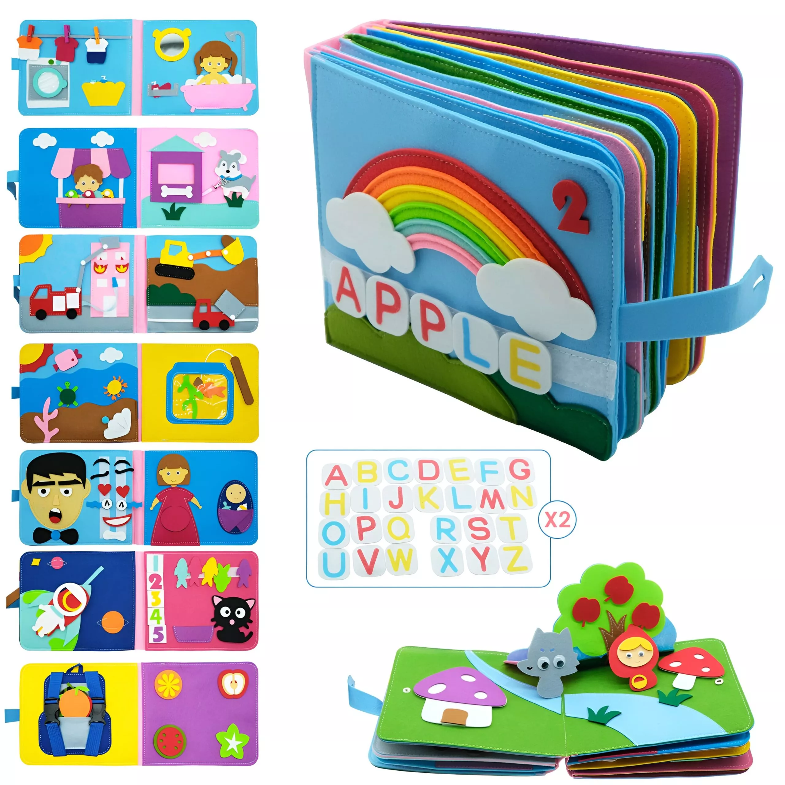 Washable Montessori Toddler Busy Book - Image 6