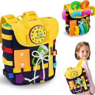 Montessori Busy Board Backpack for Toddlers