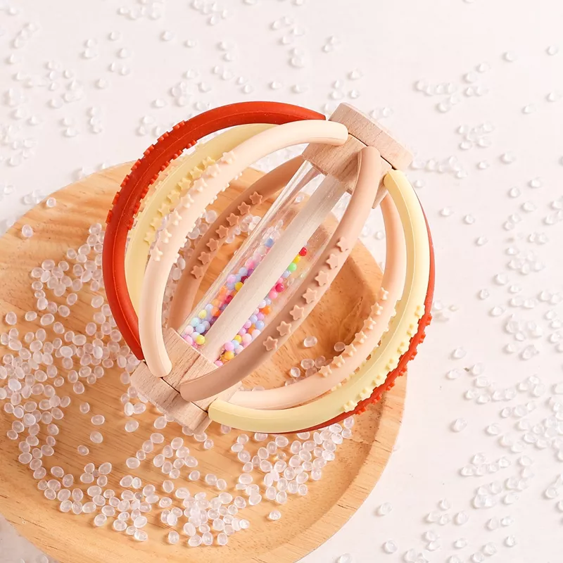 Silicone Rain Stick Teether Toy – Montessori Sensory Rainbow Rattle for Babies - Image 5