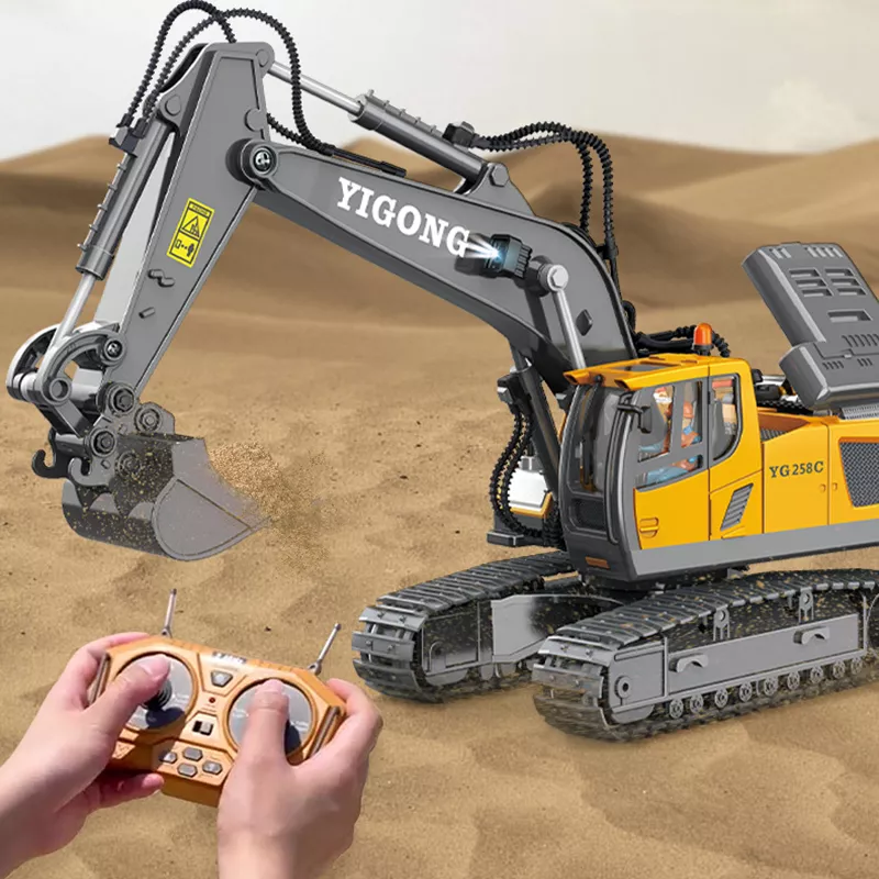 RC Construction Vehicle Set - Remote Control Excavator, Dump Truck & Bulldozer Toys - Image 2