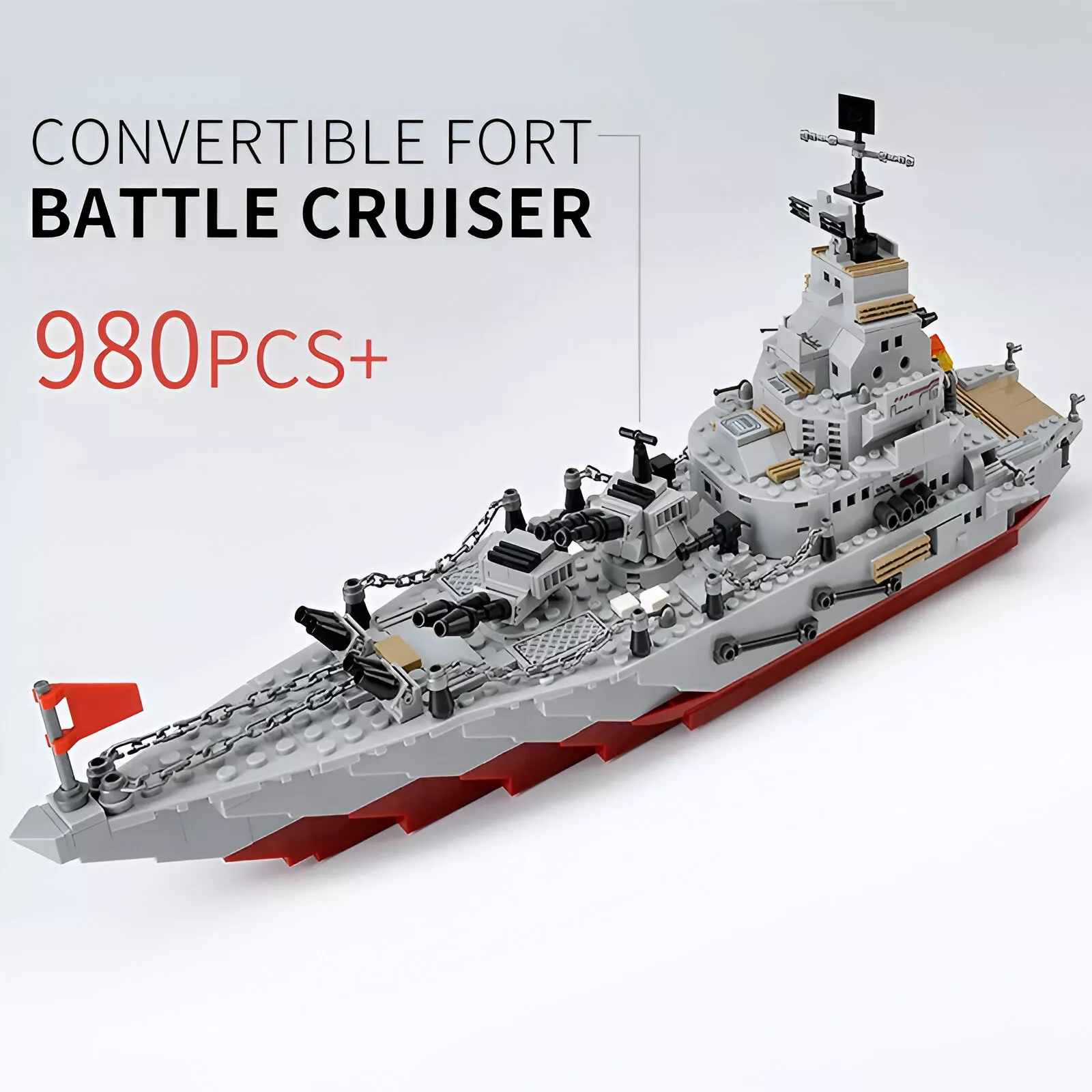 884-Piece Ocean Cruiser Warship Building Set - Image 2