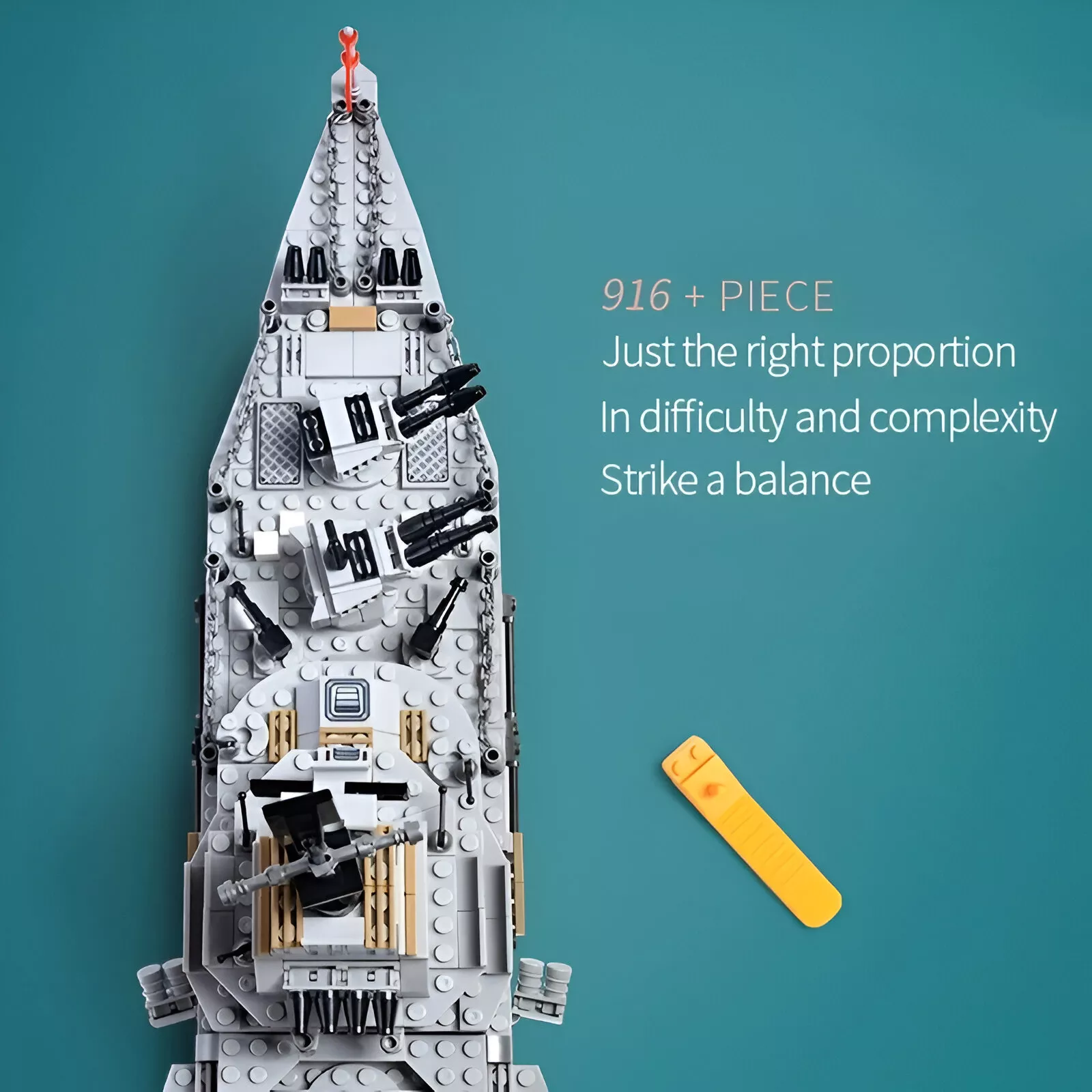 884-Piece Ocean Cruiser Warship Building Set - Image 4