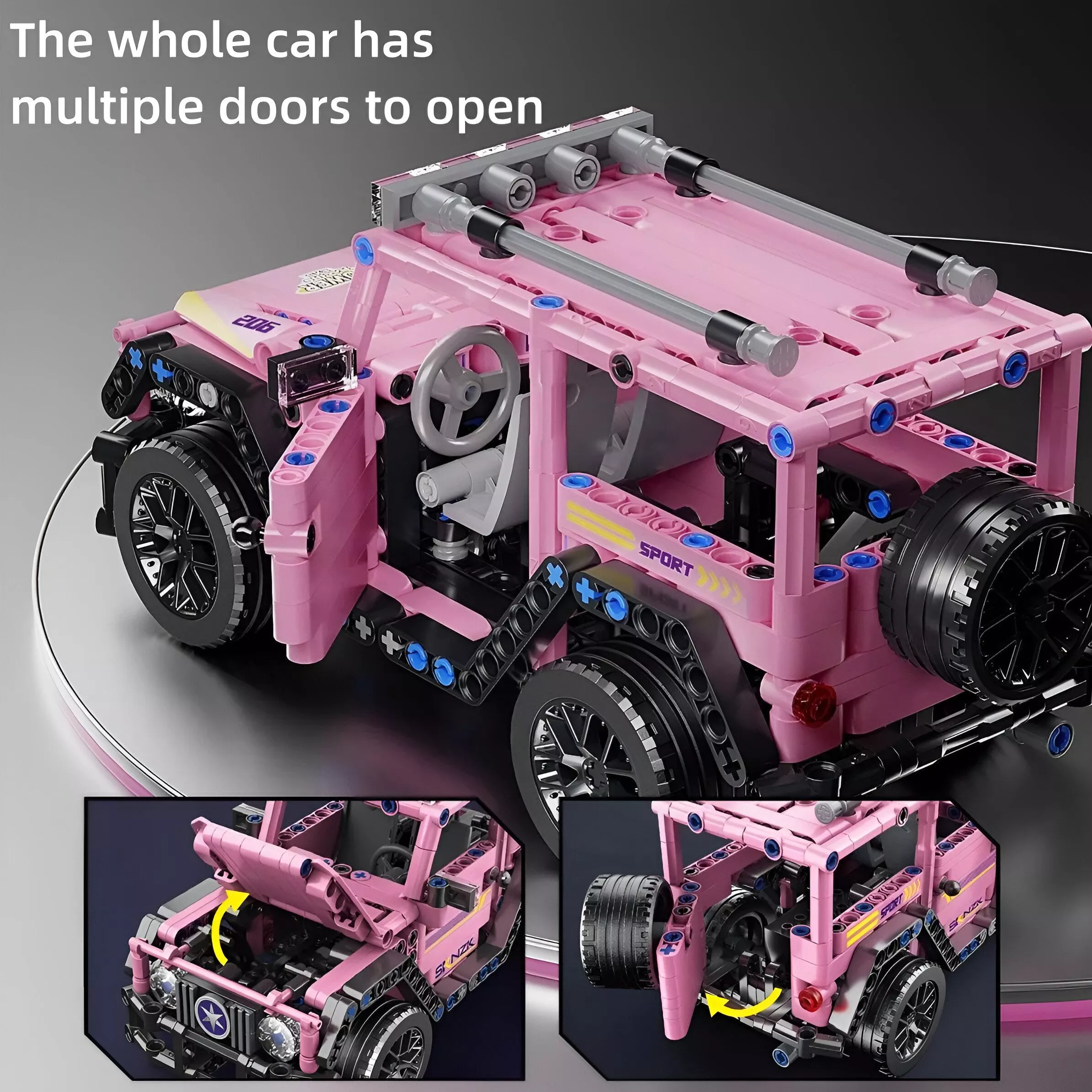 485PCS Building Blocks Racing Car Set - Image 4