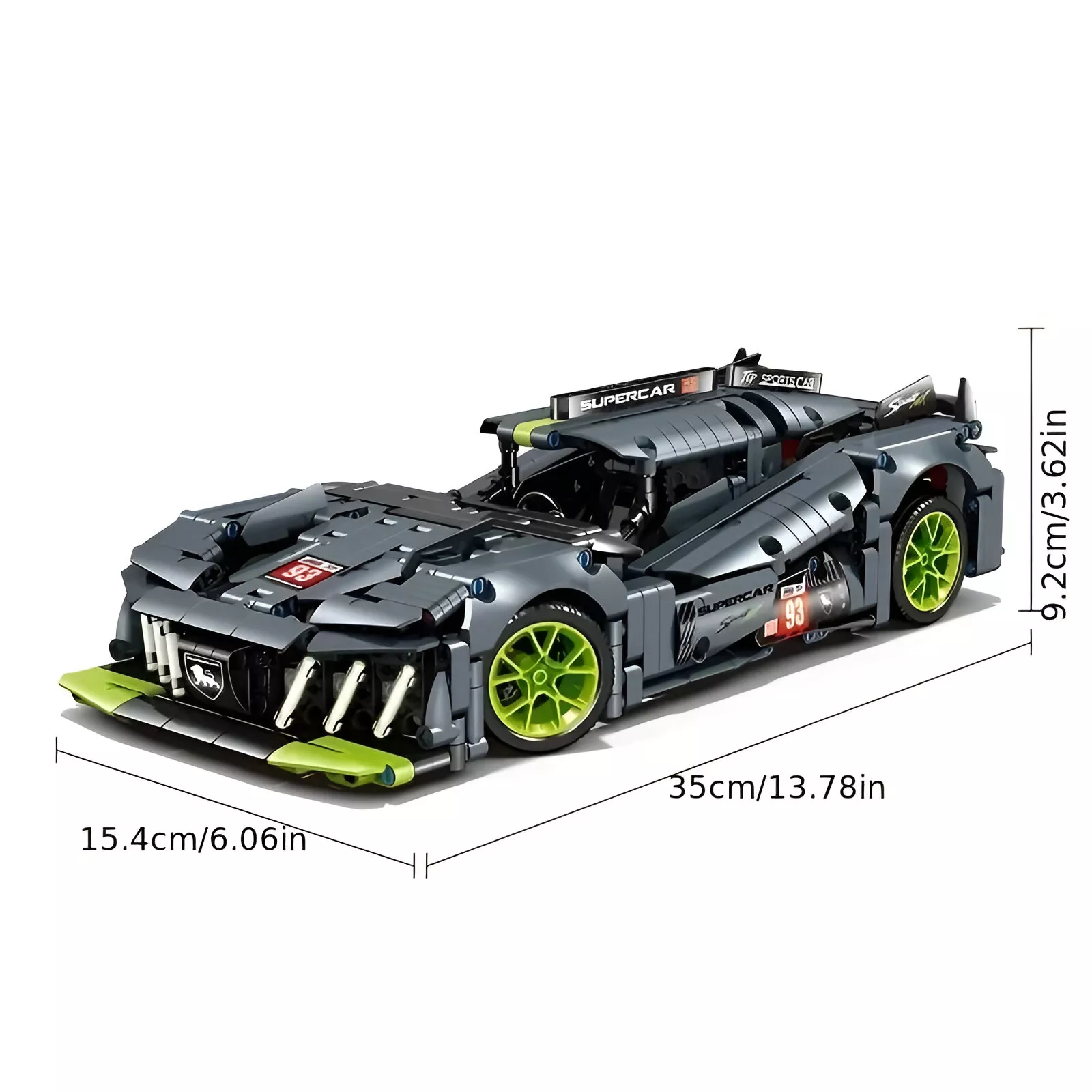 1:14 Scale Building Block Racing Car Kit - Image 6