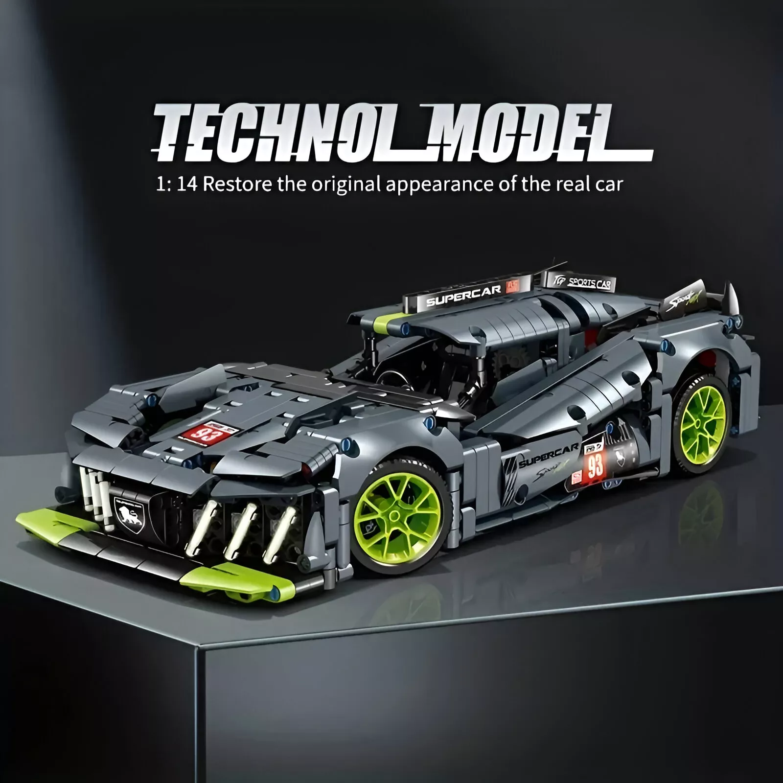 1:14 Scale Building Block Racing Car Kit - Image 2