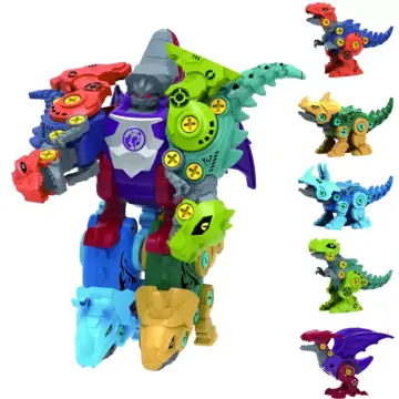 5-in-1 Dinosaur Robot Construction Set for Kids