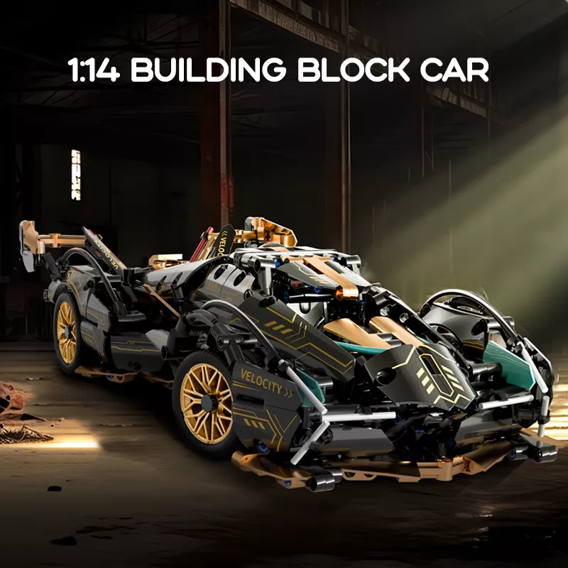 1:14 Building Block Sports Car Model with Optional Power - Image 5