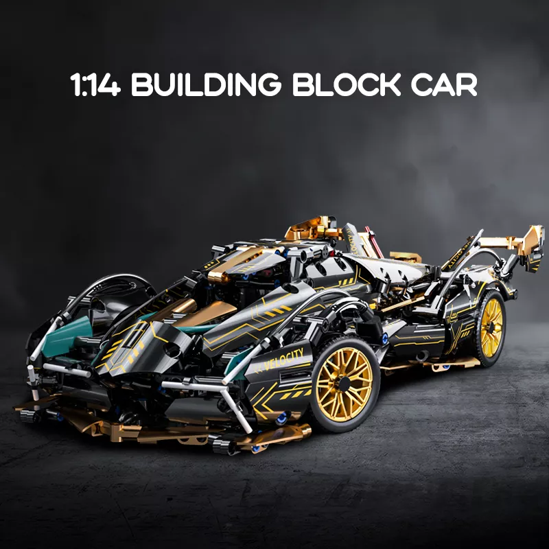 1:14 Building Block Sports Car Model with Optional Power - Image 2