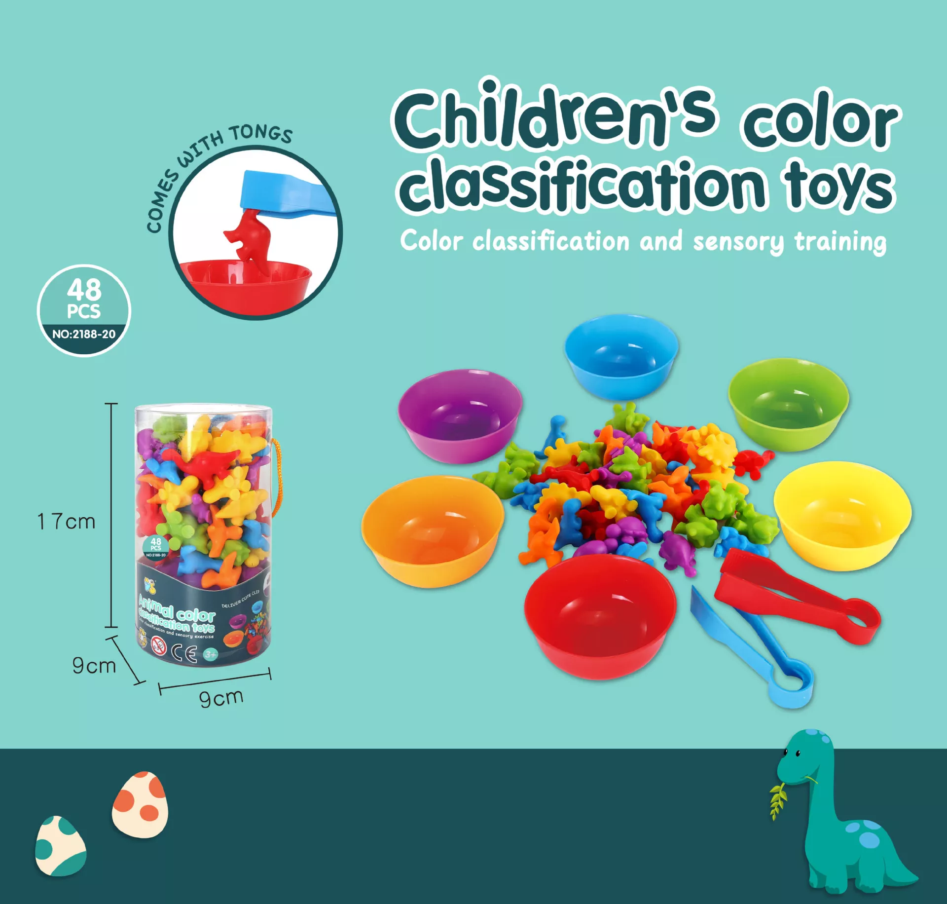 Montessori Counting Bear Sorting & Stacking Game - Image 6