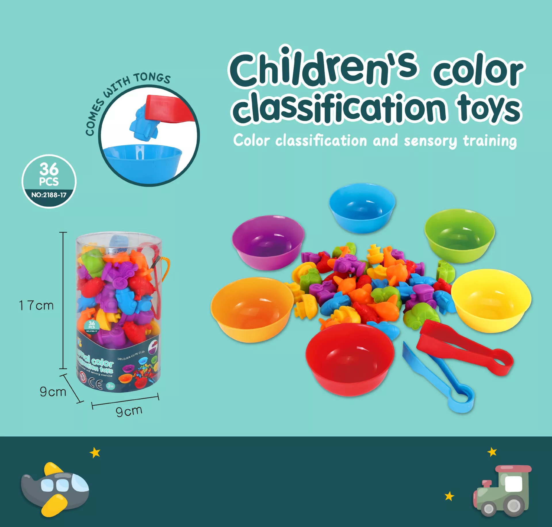 Montessori Counting Bear Sorting & Stacking Game - Image 5