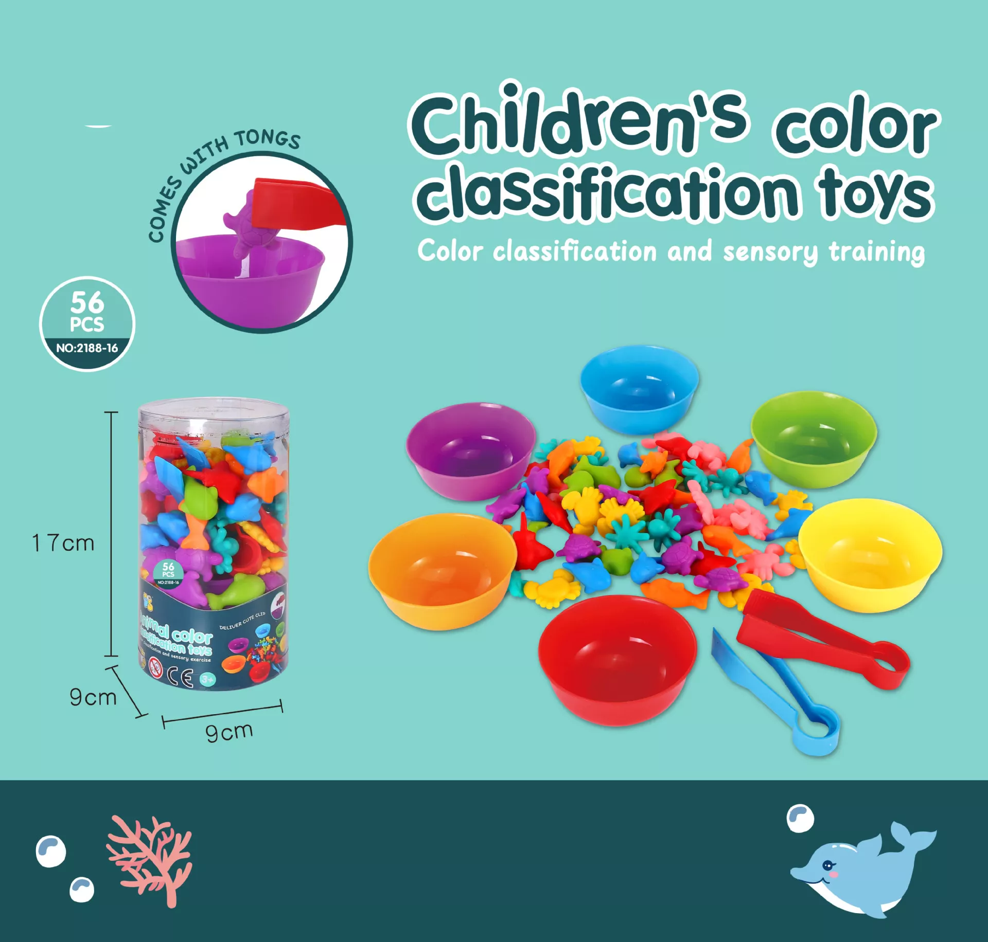 Montessori Counting Bear Sorting & Stacking Game - Image 2