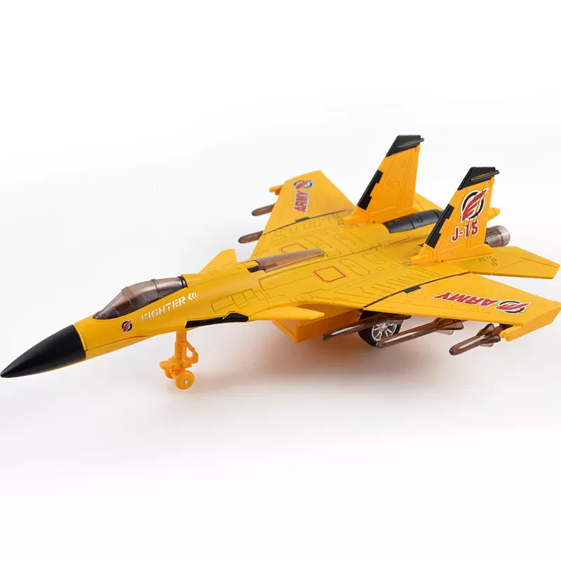 Pull-Back Die Cast Metal Fighter Jet Toy with Sound & Light - Image 6