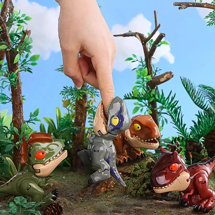 Cartoon Transforming Dinosaur Finger Toy - Image 3