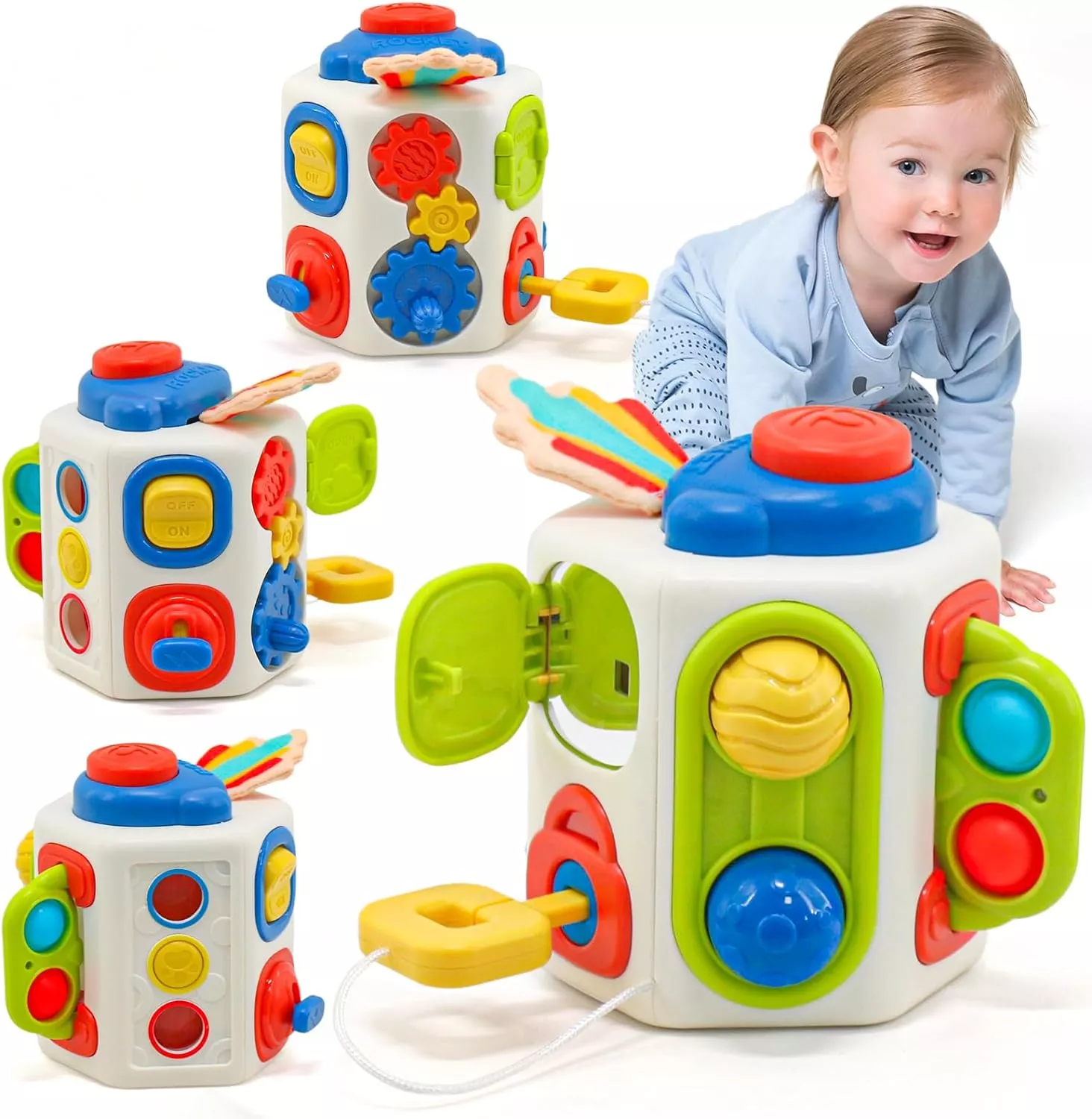 Montessori Busy Board Cube - Image 6