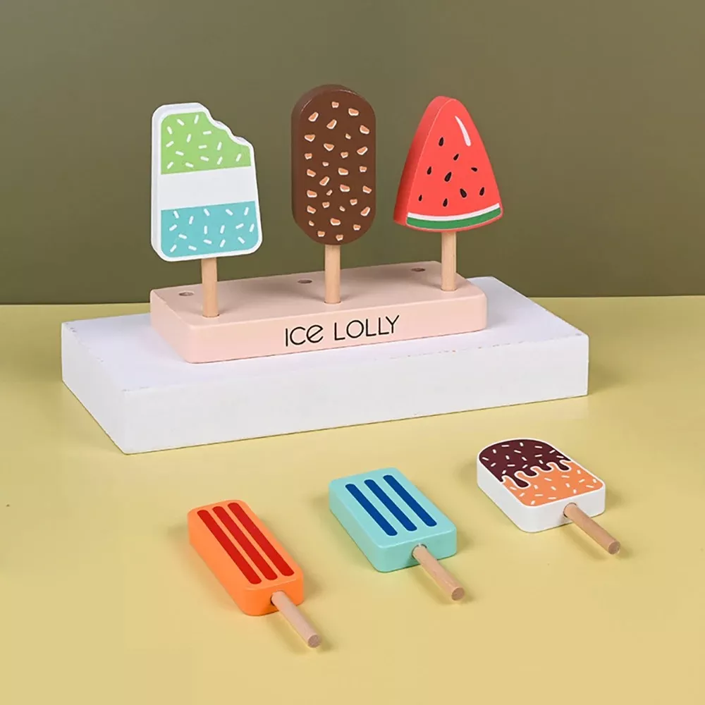 Wooden Ice Cream Play Set