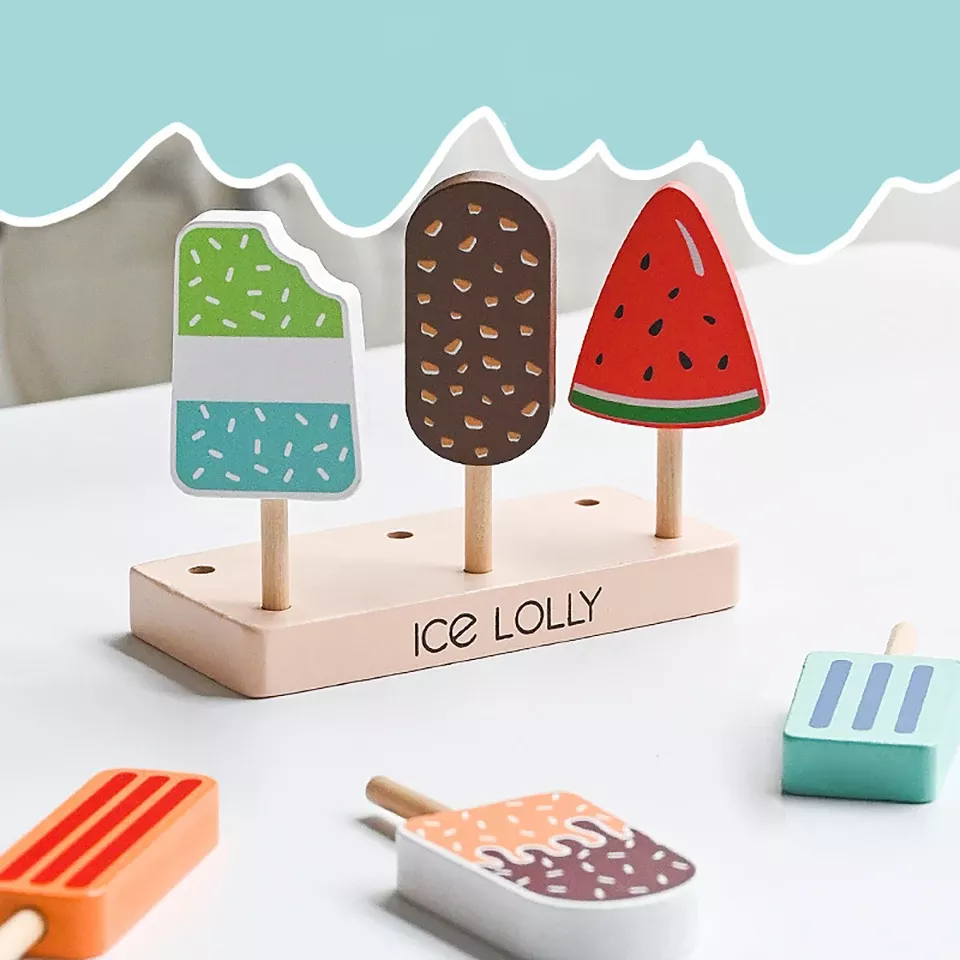 Wooden Ice Cream Play Set - Image 4