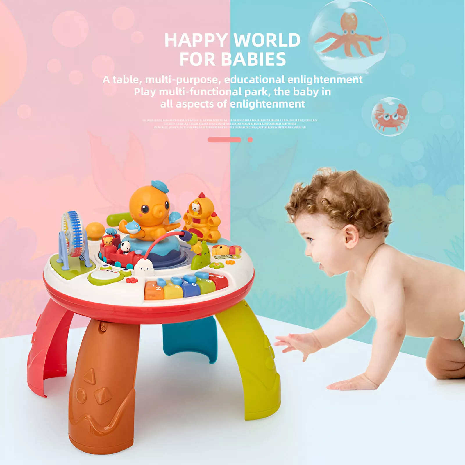 Interactive Learning Music Table for Babies - Image 2