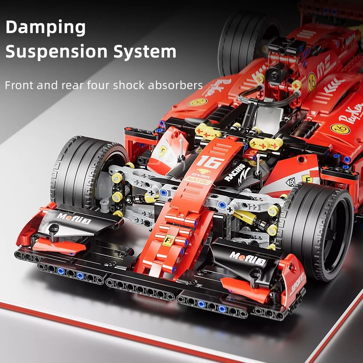 F1 RC Race Car 1163-Piece Remote Control Building Blocks Set - Image 4