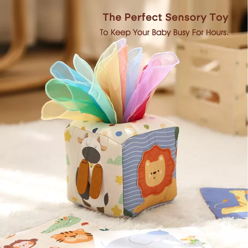 Colorful Cotton Tissue Box Toy - Image 3