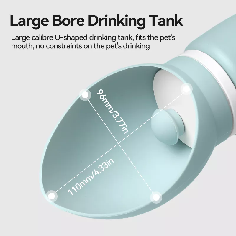 Portable Leakproof Pet Water Bottle with Foldable Silicone Bowl - Image 5