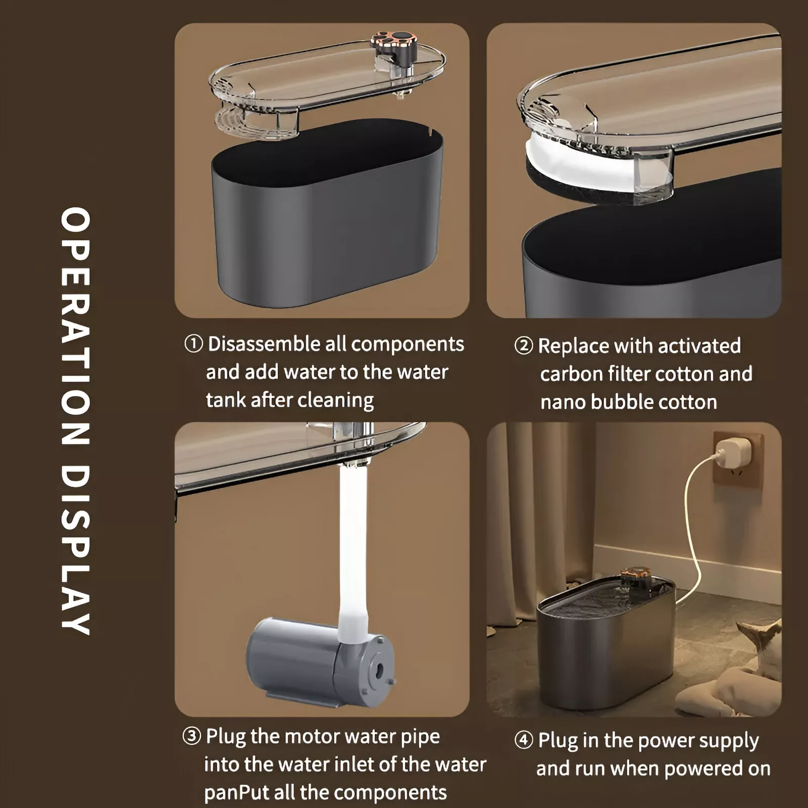 3L Automatic Cat Water Fountain with USB Silent Circulation Filter System - Image 6