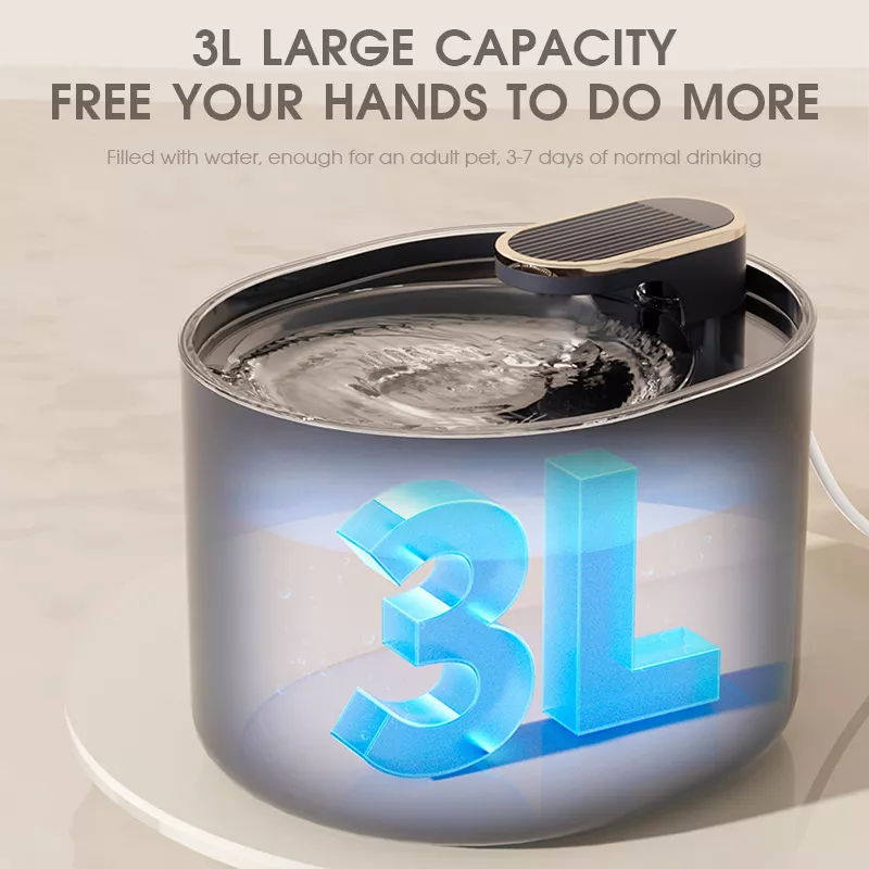 3L Automatic Cat and Dog Water Fountain with Ultra-Quiet Pump and Triple Filtration - Image 4