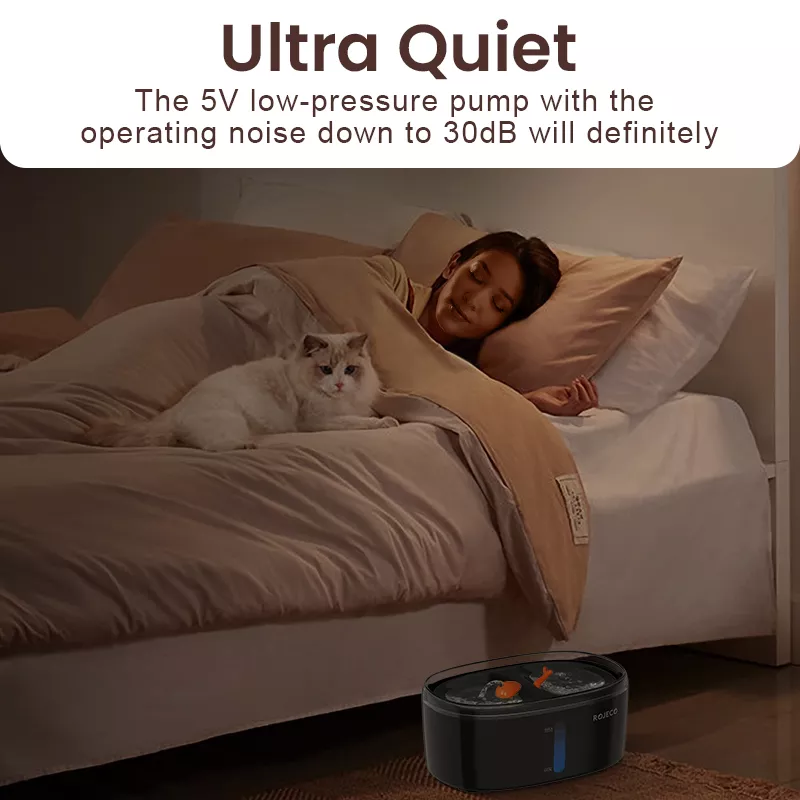 2.5L Automatic Dual-Bowl Cat Water Fountain for Multiple Pets - Image 6