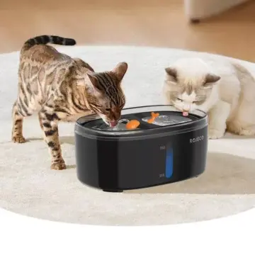 2.5L Automatic Dual-Bowl Cat Water Fountain for Multiple Pets