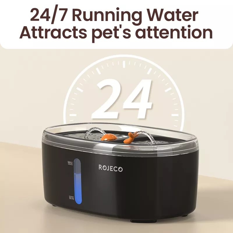 2.5L Automatic Dual-Bowl Cat Water Fountain for Multiple Pets - Image 4