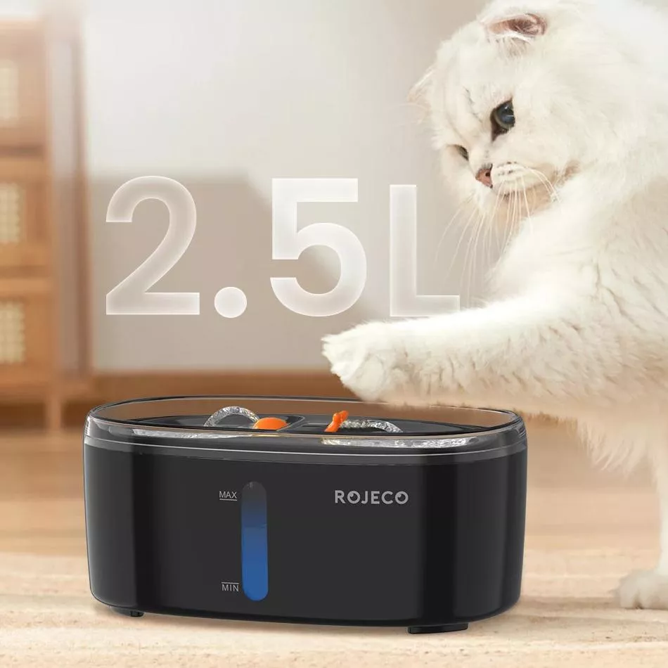 2.5L Automatic Dual-Bowl Cat Water Fountain for Multiple Pets - Image 7