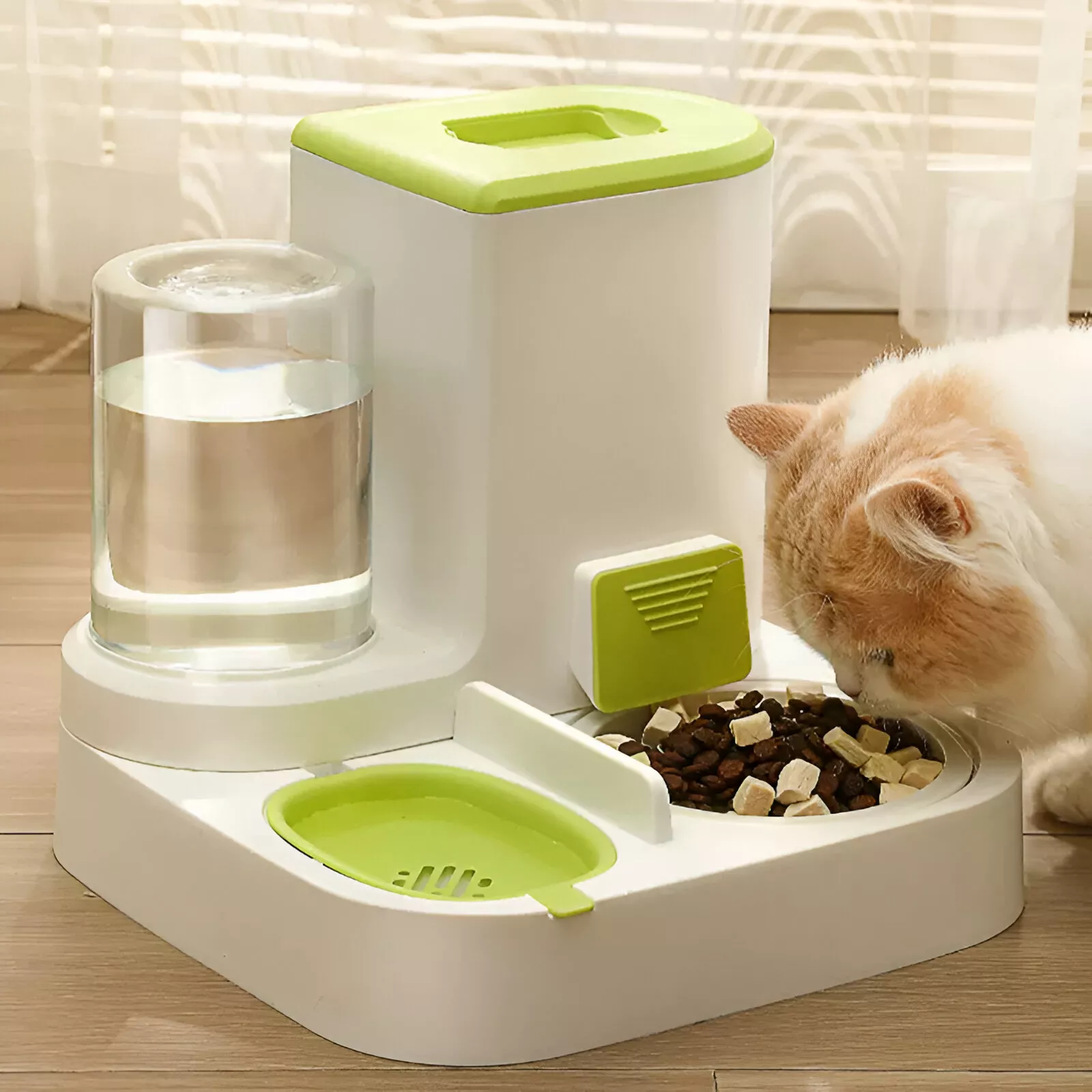 Automatic Cat & Dog Water Feeder with Large Capacity and Food Bowl Separation - Image 2