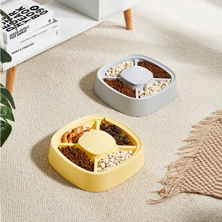 Multifunctional 4-Grid Cat Feeding Bowl - Image 3
