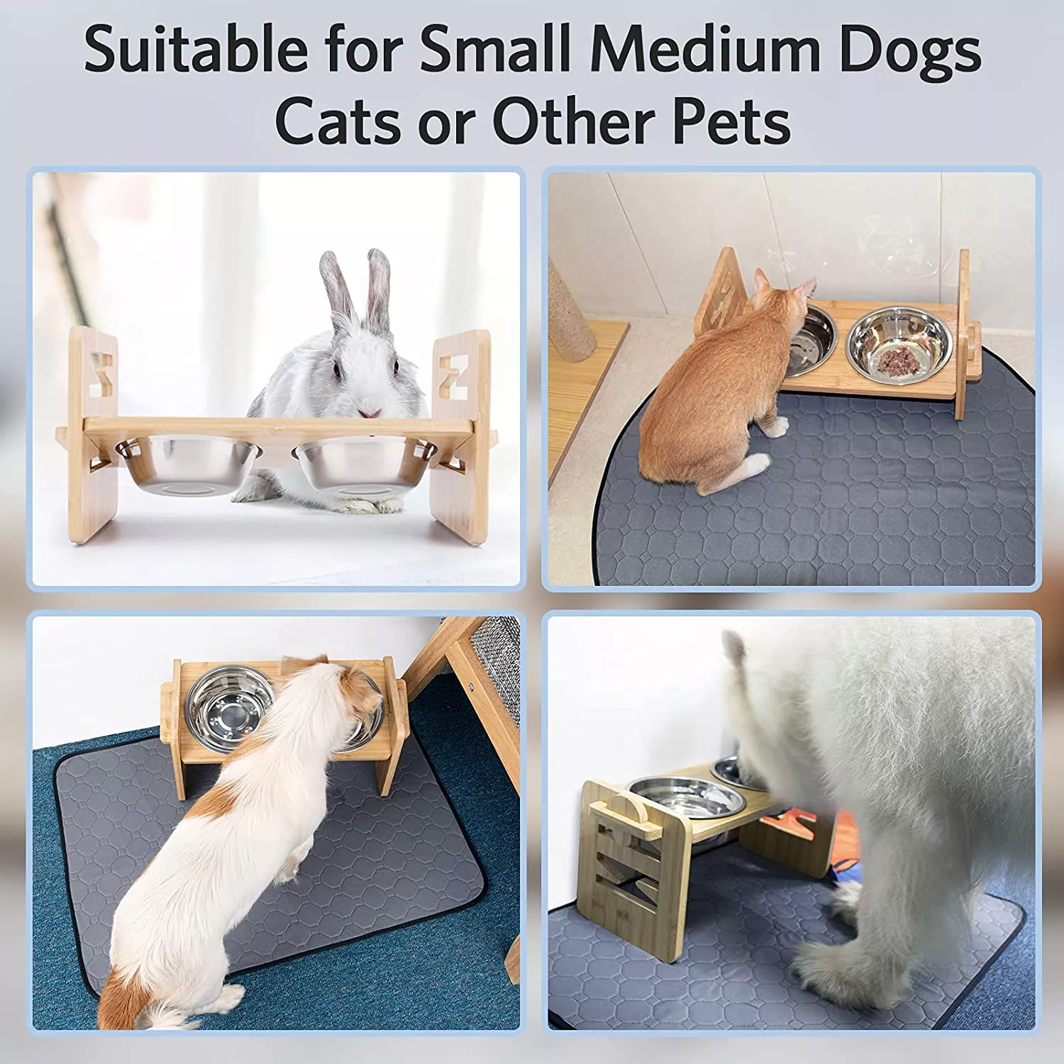 Adjustable Raised Pet Bowl for Cats and Small Dogs - Image 3