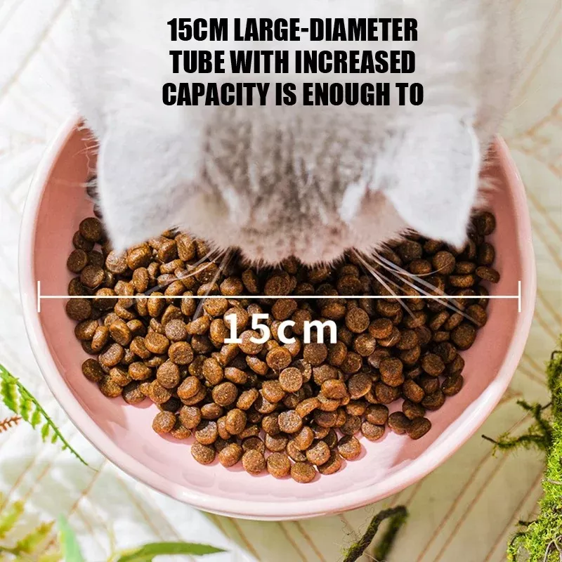 Flower-Shaped Ceramic Pet Bowl for Cats & Dogs - Image 5