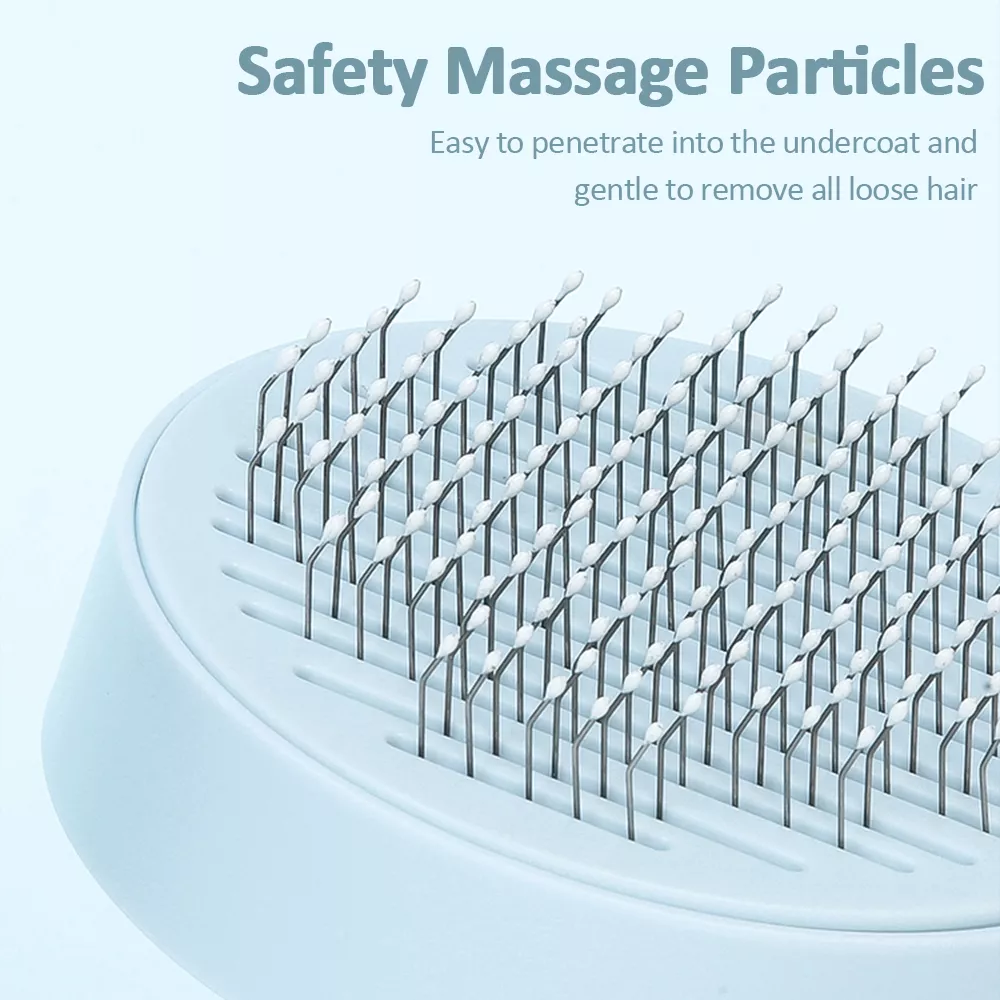 Pet Hair Removal Comb Self-Cleaning Brush for Cats & Dogs - Image 5