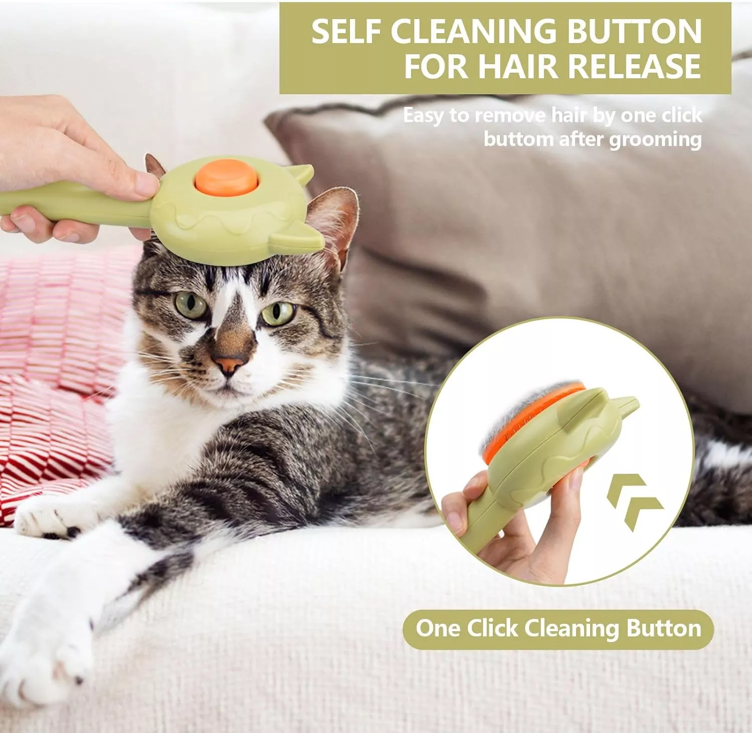 Pet Grooming Dog & Cat Hair Brush - Image 2