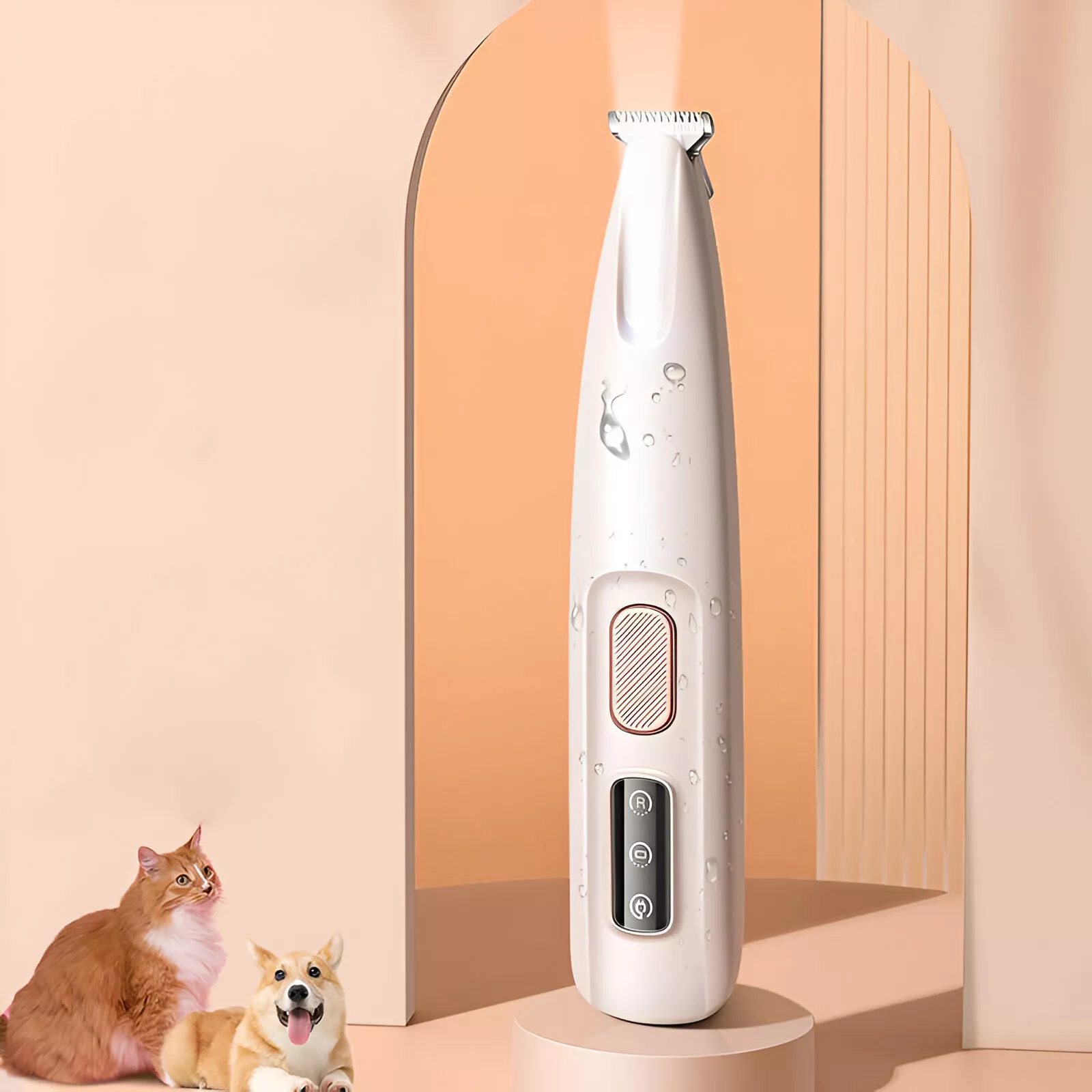 Dog Paw Trimmer with LED Light – Waterproof Pet Hair Trimmer for Grooming - Image 2