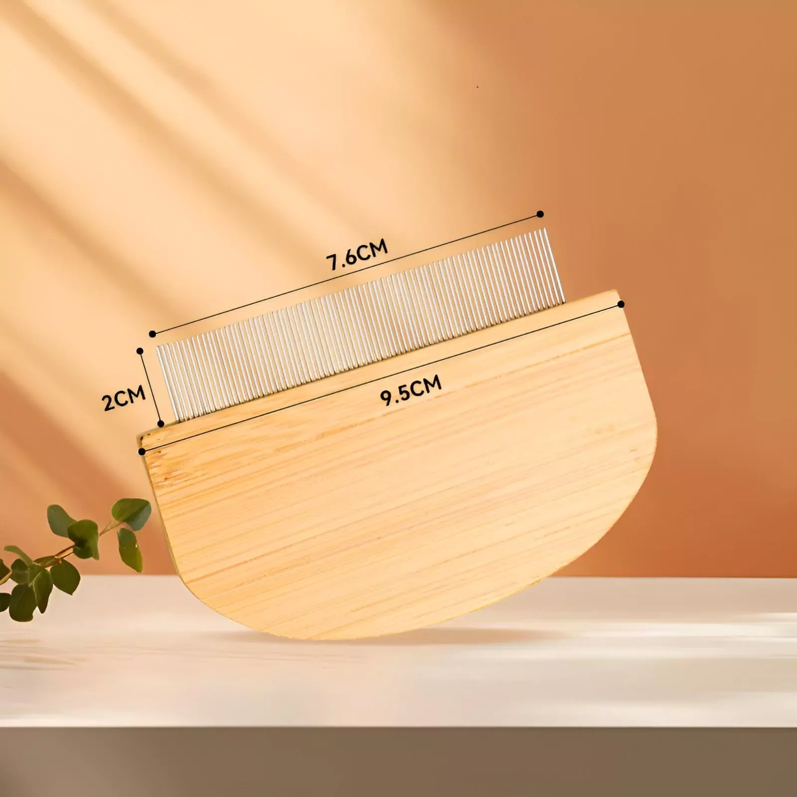 Bamboo Dog and Cat Grooming Comb - Hair Remover & Massage Tool - Image 5