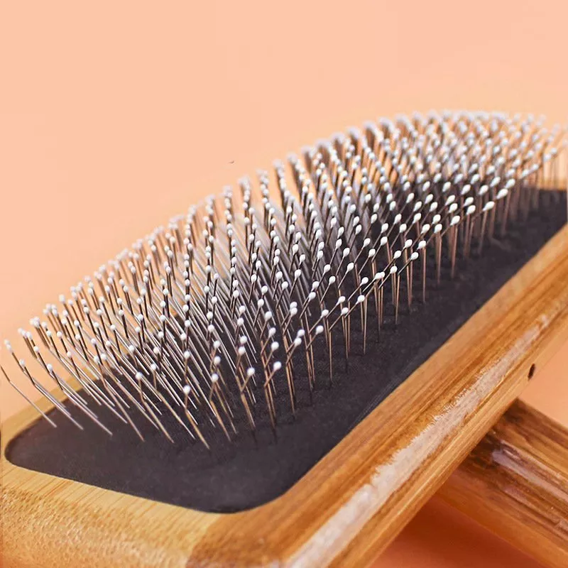 Wooden Dog & Cat Grooming Brush - Image 2