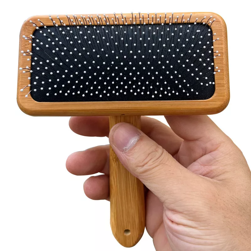 Wooden Dog & Cat Grooming Brush - Image 4