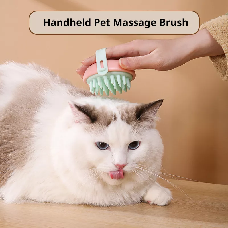 Handheld Silicone Pet Shampoo Massage Brush - Image 2