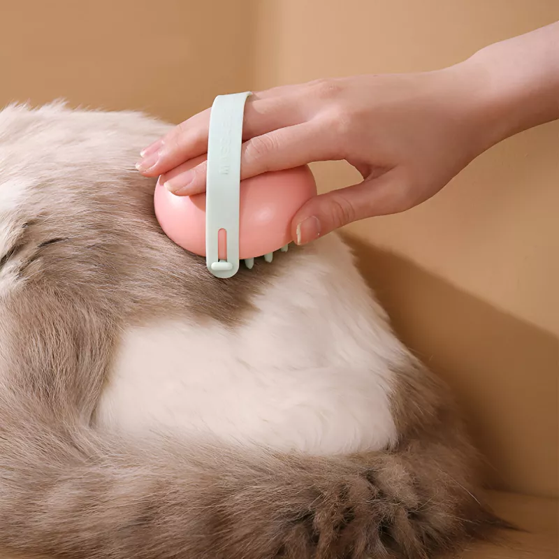 Handheld Silicone Pet Shampoo Massage Brush - Image 4