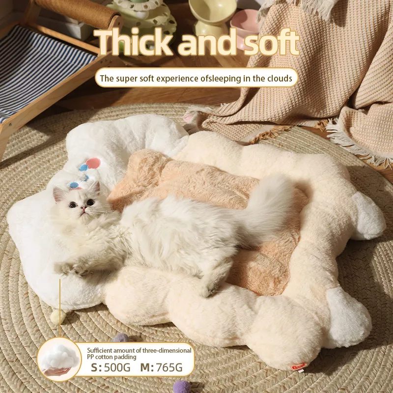 Cozy Cat Bed with Winter Warmth and All-Season Comfort - Image 3