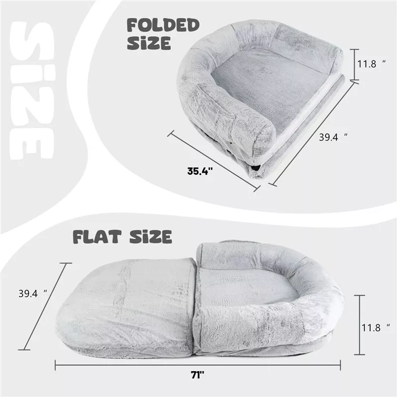 Foldable Orthopedic Dog Bed for Large Dogs and Humans - Image 6