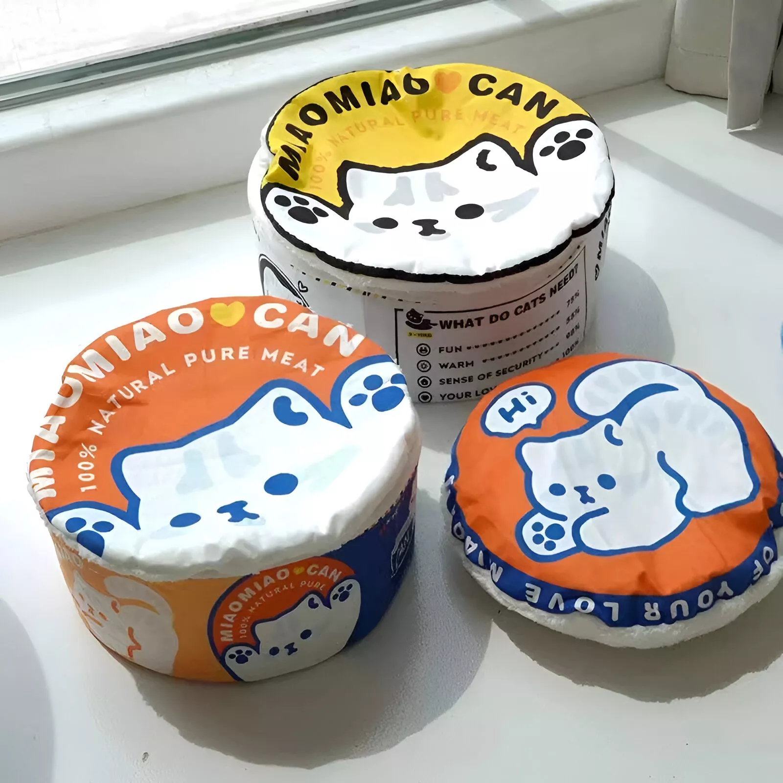 Pet Bed With Removable Mat - Cozy Udon Noodle House for Cats and Dogs - Image 5