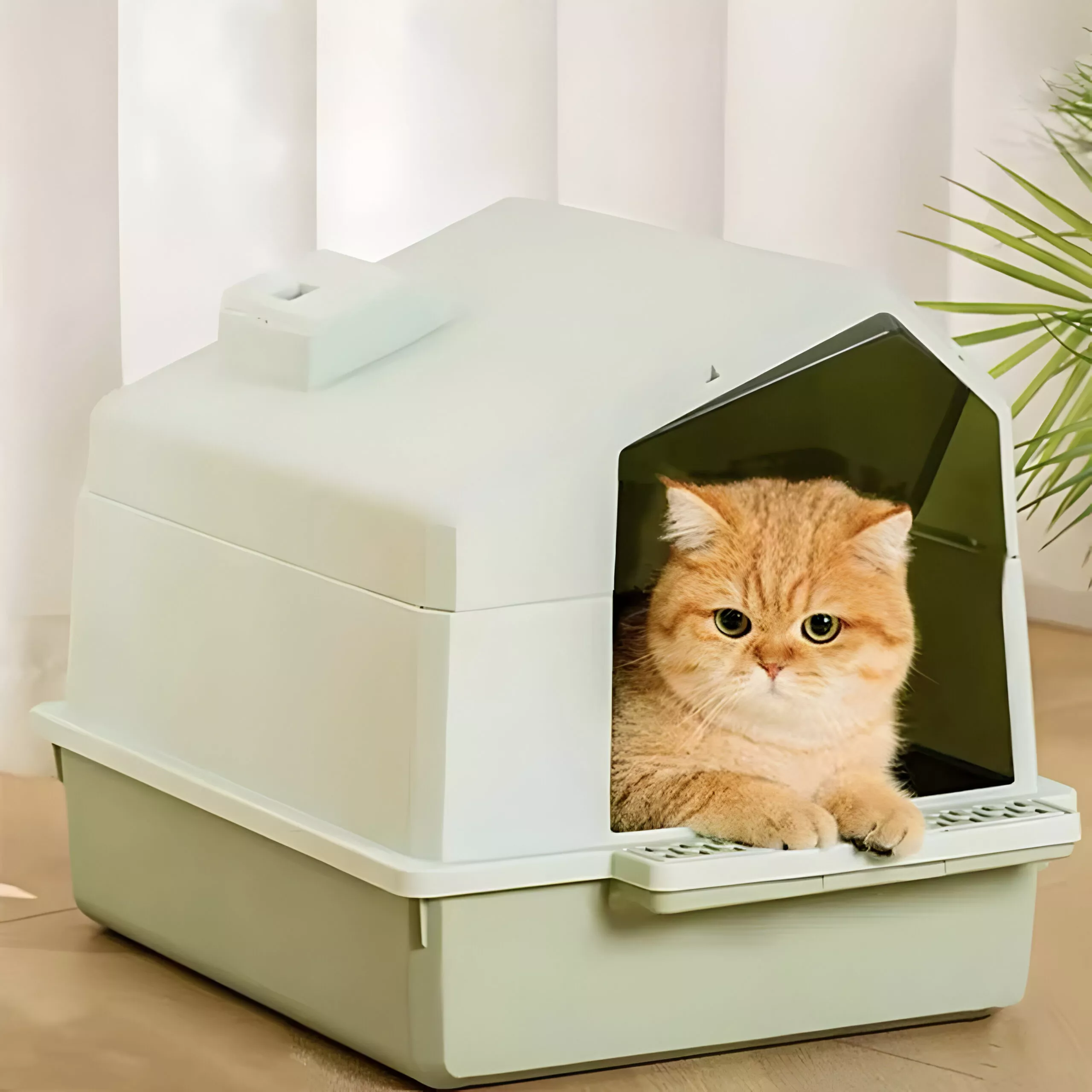 Foldable Waterproof Cat Litter Box - Portable Outdoor Travel Pet Toilet Tray - Image 2
