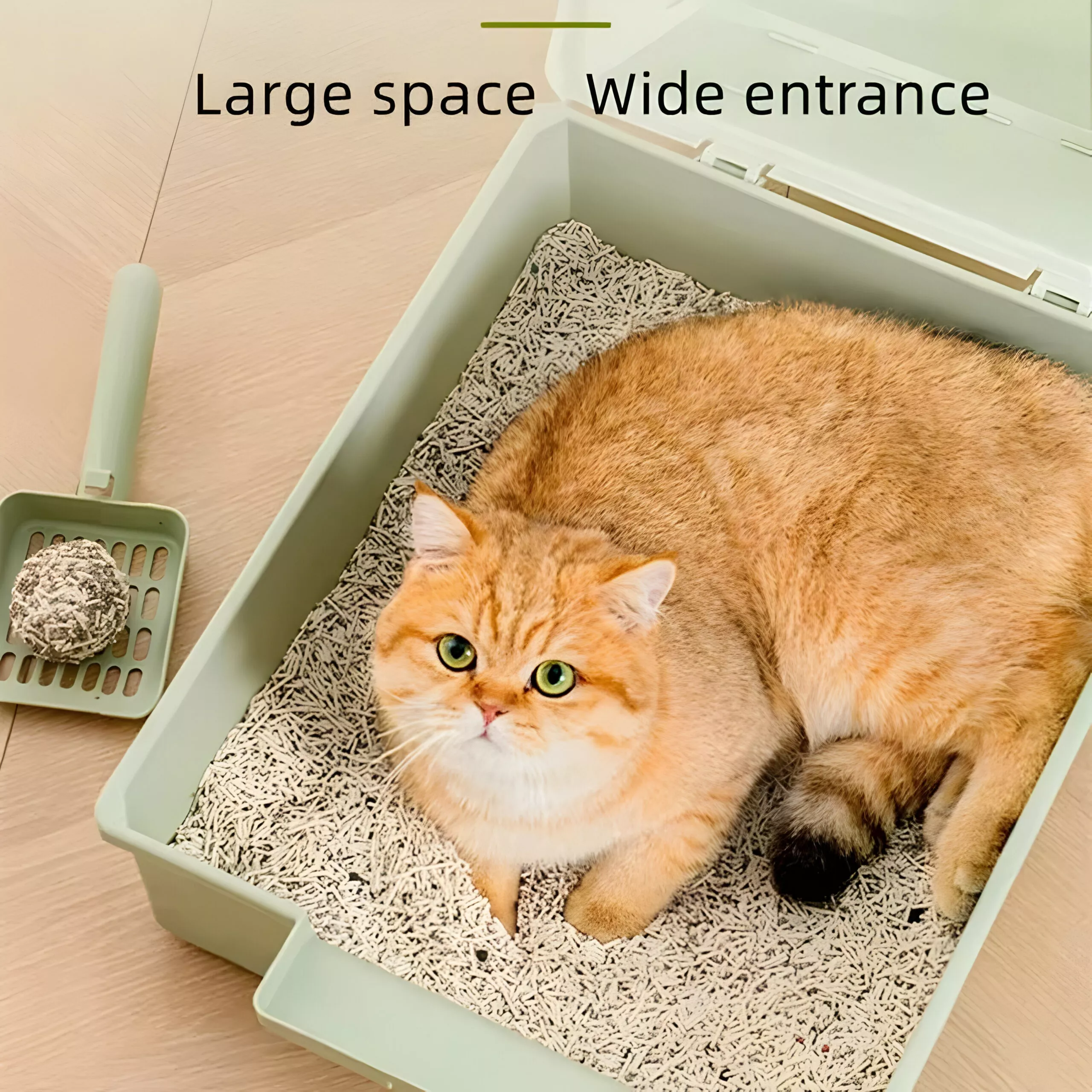 Foldable Waterproof Cat Litter Box - Portable Outdoor Travel Pet Toilet Tray - Image 4